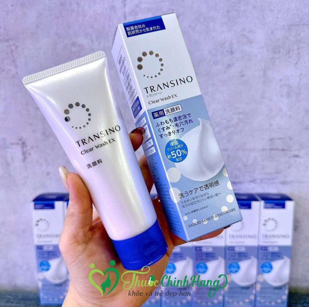 Sữa rửa mặt Transino Clear Wash Ex mẫu mới